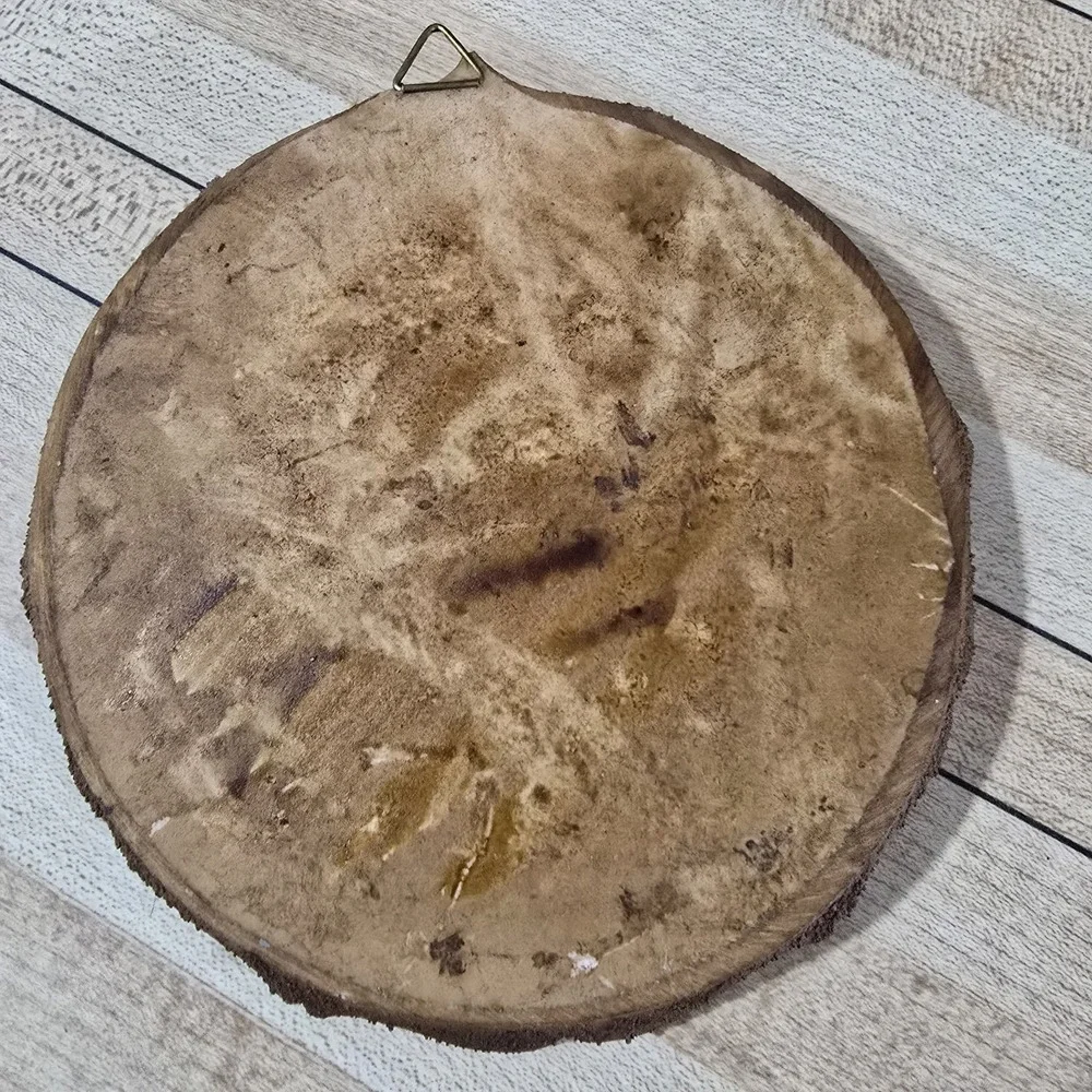 Vintage Carved Resin Wall Plaque 